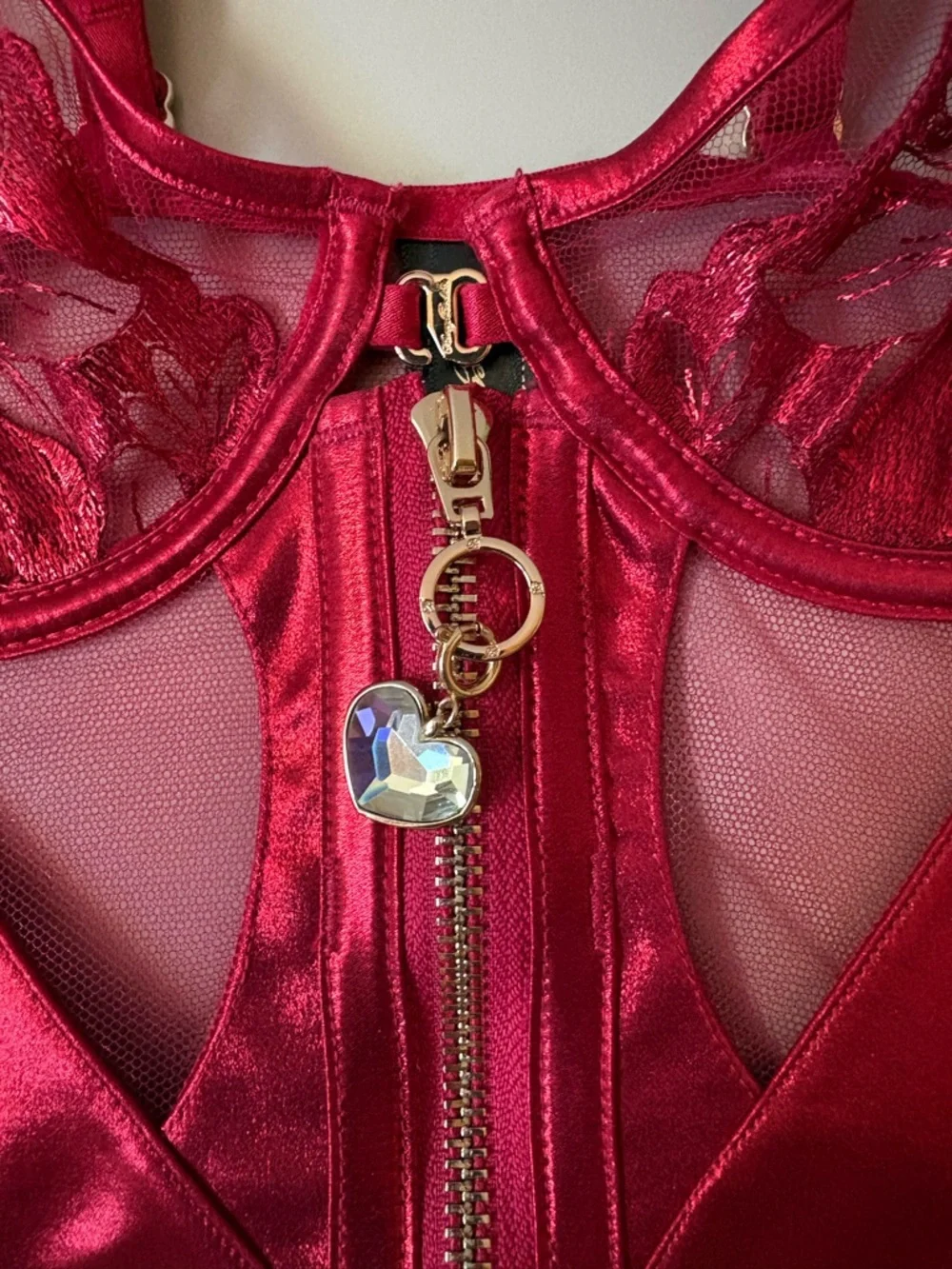 Honey Birdette Red Bustier 34C - Picture 3 of 6